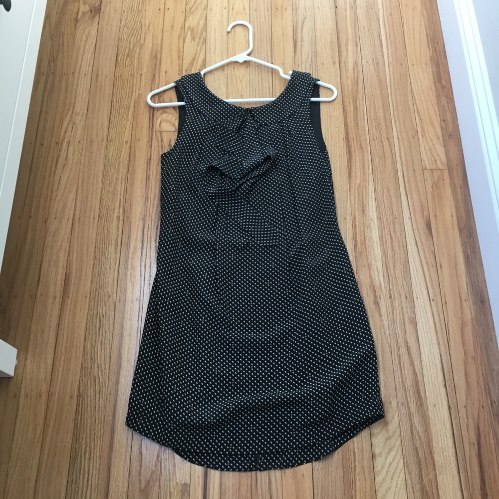 Ribbon Ties Silk Dress